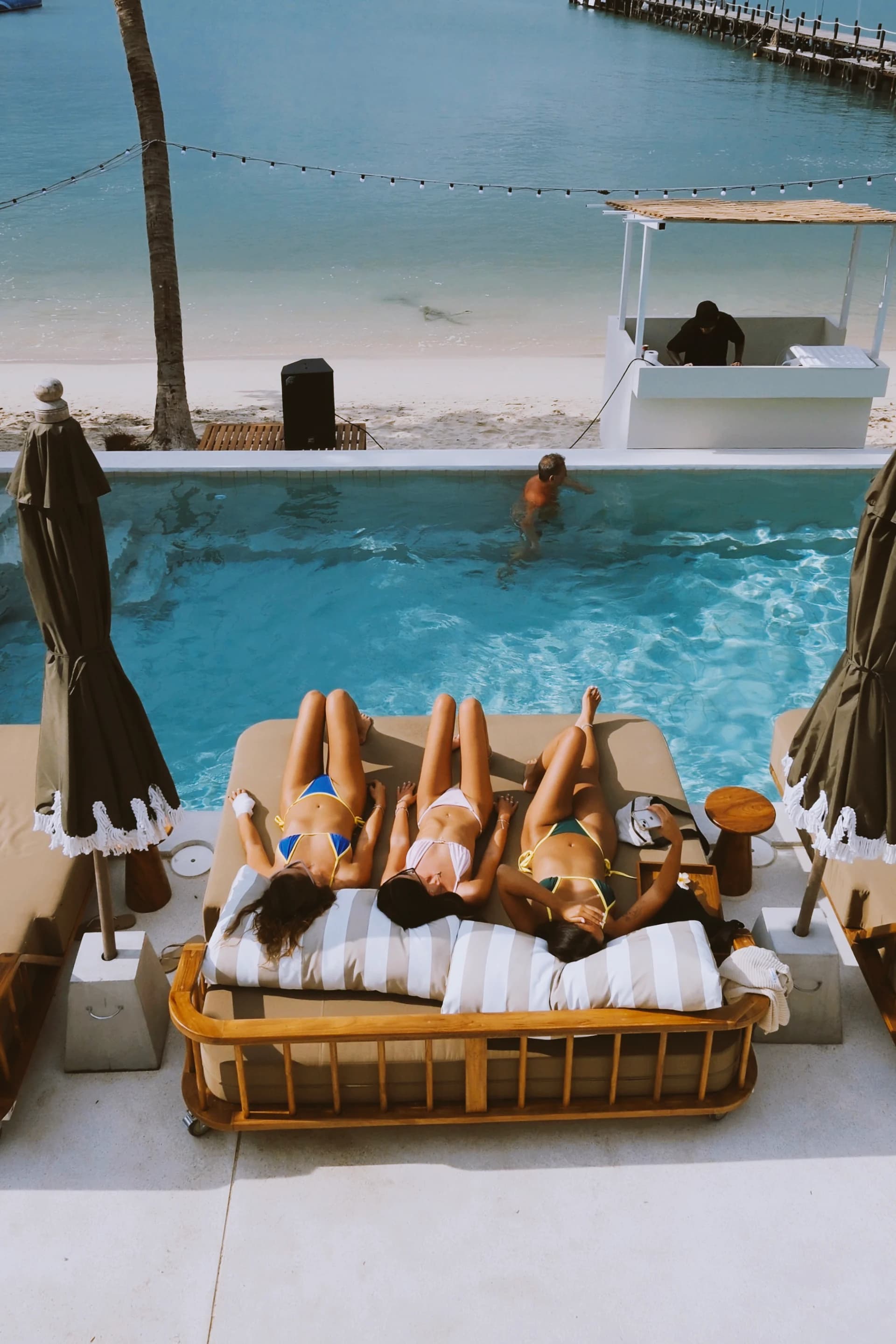 The Door pool and Bangrak Beach